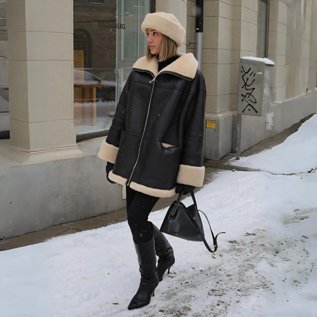 GR | Luxury winter jacket with fur lining