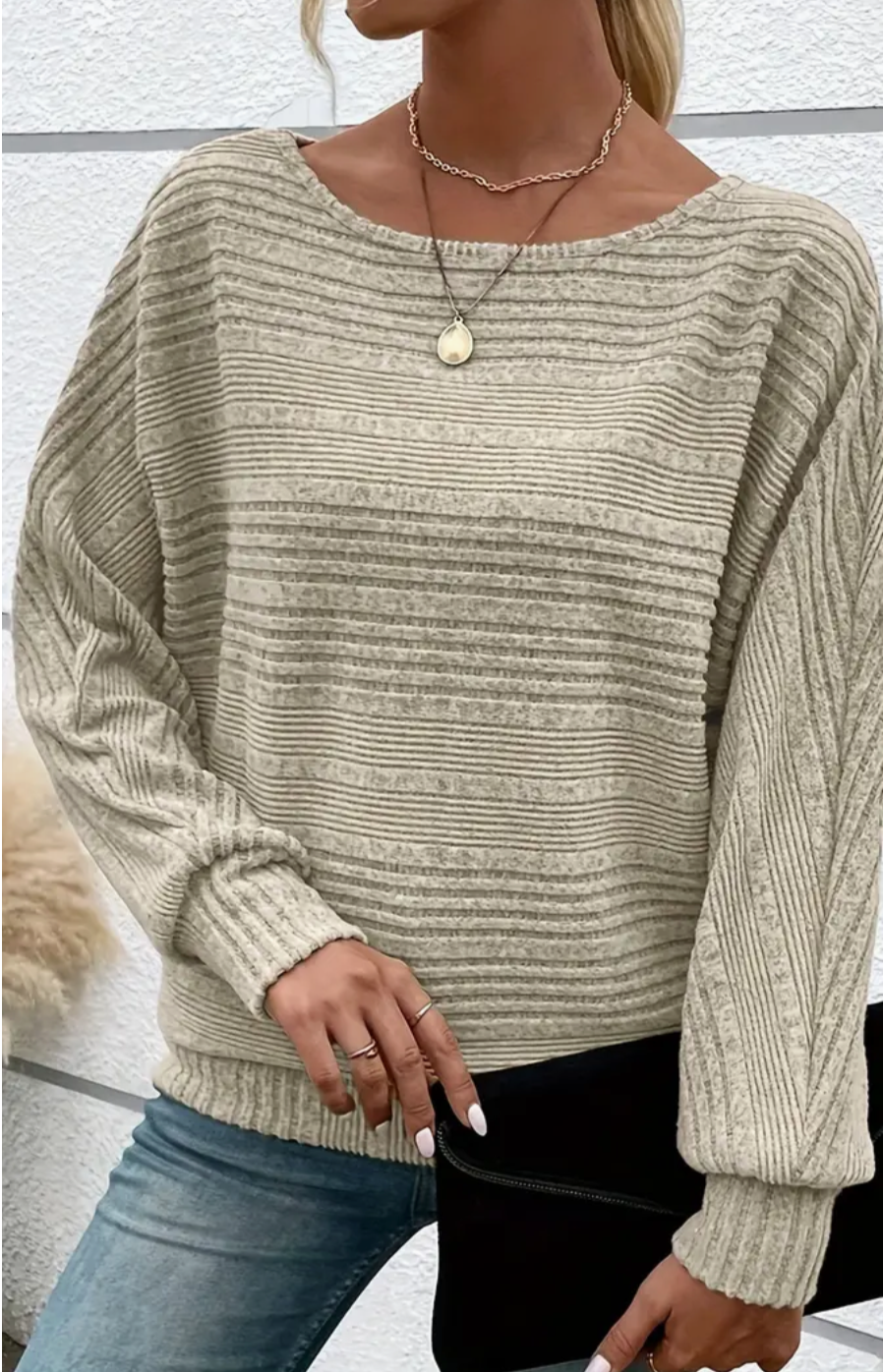 GR | Gestreifter Pullover Für Mühelosen Alltagsstil Für Frauen