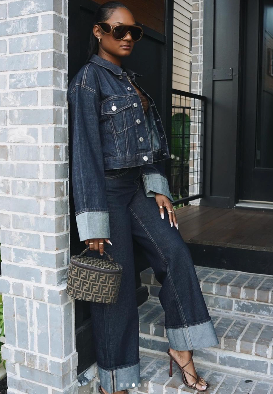 GR | Denim Oversized Set for Women