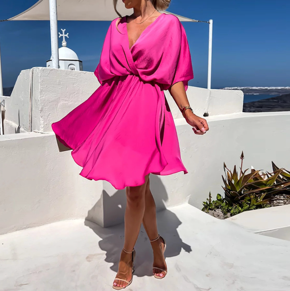 GR | Graceful dress with delicate pleats
