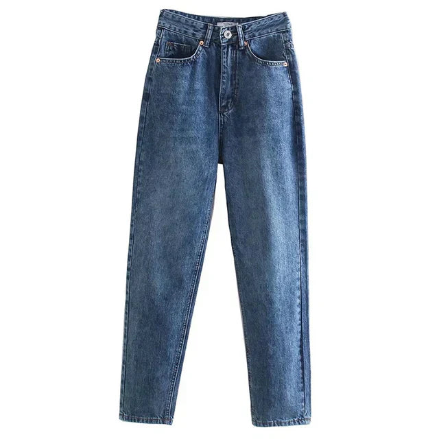 GR | Hochgeschnittene Jeans mit geradem Bein