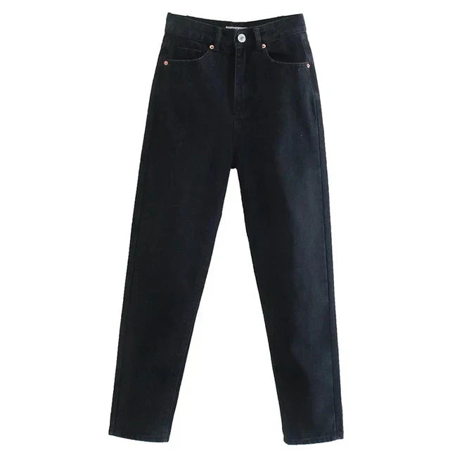 GR | Hochgeschnittene Jeans mit geradem Bein