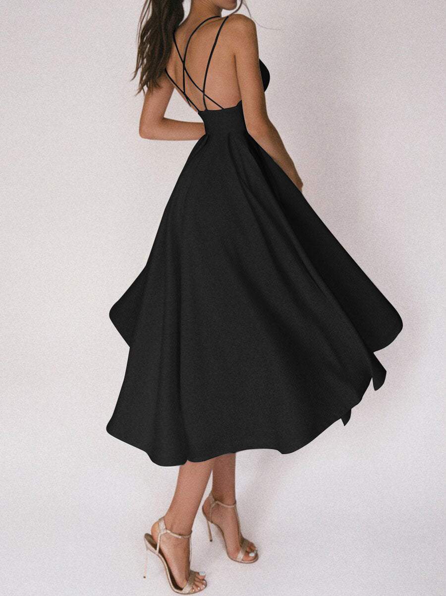 GR | Dress - Stylish dress with V-neck for a Bohemian look