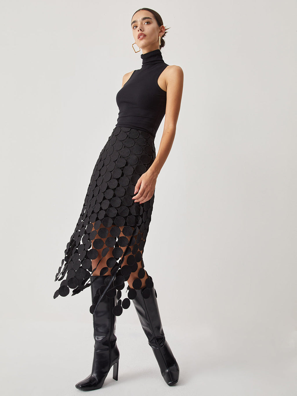 GR | Rock Eleganter Bodycon Midirock mit hoher Taille