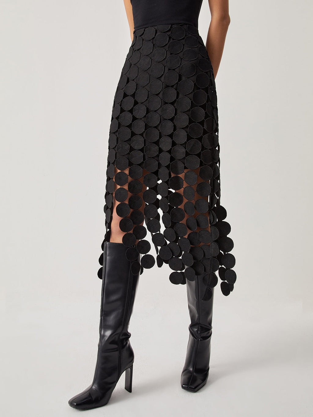 GR | Rock Eleganter Bodycon Midirock mit hoher Taille