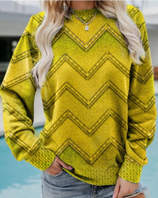GR | GEOMETRIC CASHMERE SWEATSHIRT