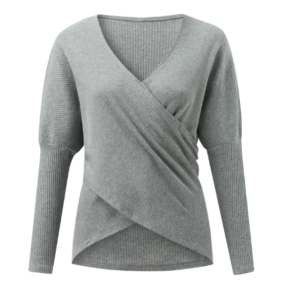 GR Gekreuzter Pullover