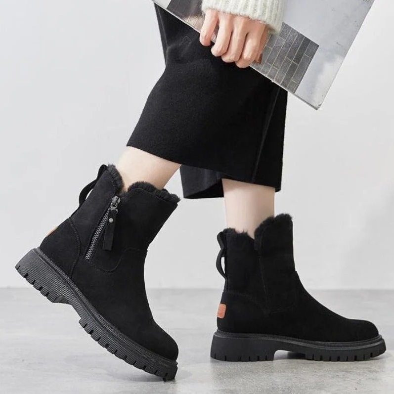 GR | Classic Autumn Wedge Ankle Boots for Women