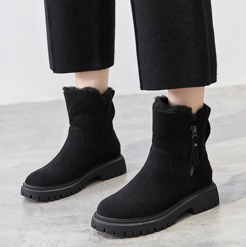 GR | Classic Autumn Wedge Ankle Boots for Women