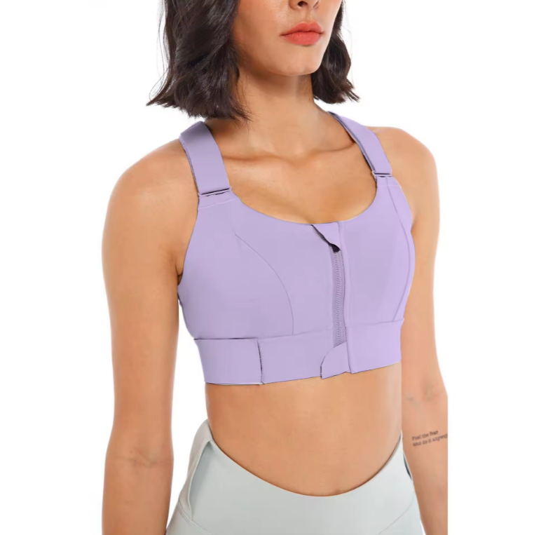 GR | Adjustable zipper sports bra