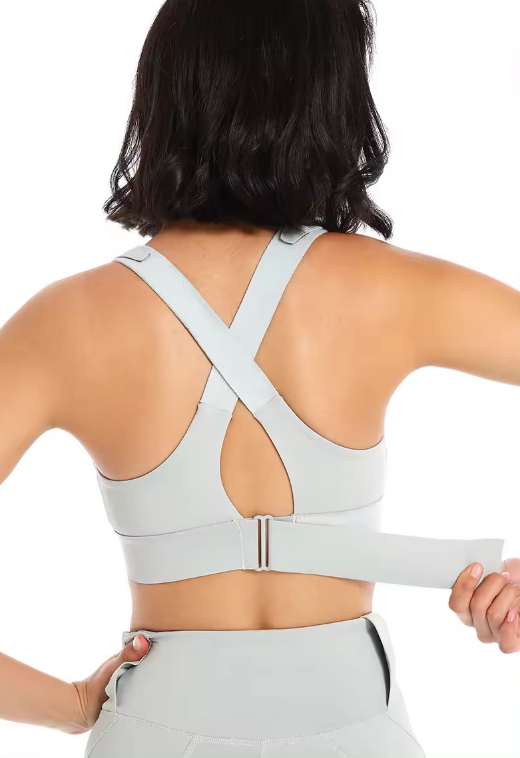 GR | Adjustable zipper sports bra
