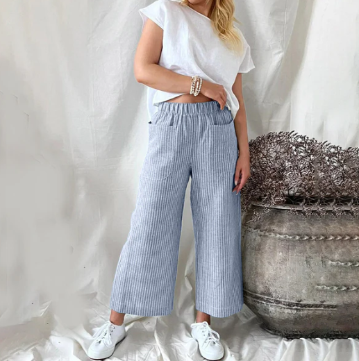 GR | Effortlessly Striped Culottes Danife