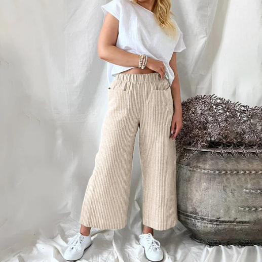 GR | Effortlessly Striped Culottes Danife