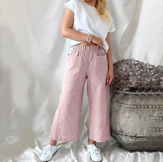 GR | Effortlessly Striped Culottes Danife