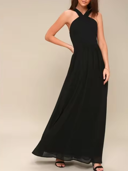 GR | Luxus Langes Kleid Mühelose Lässige Eleganz Für Jeden Anlass