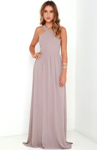 GR | Luxus Langes Kleid Mühelose Lässige Eleganz Für Jeden Anlass