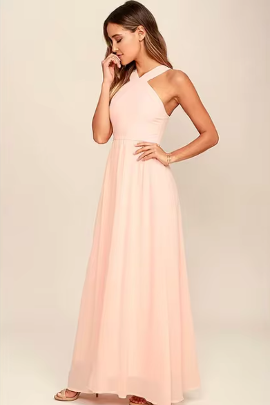 GR | Luxus Langes Kleid Mühelose Lässige Eleganz Für Jeden Anlass