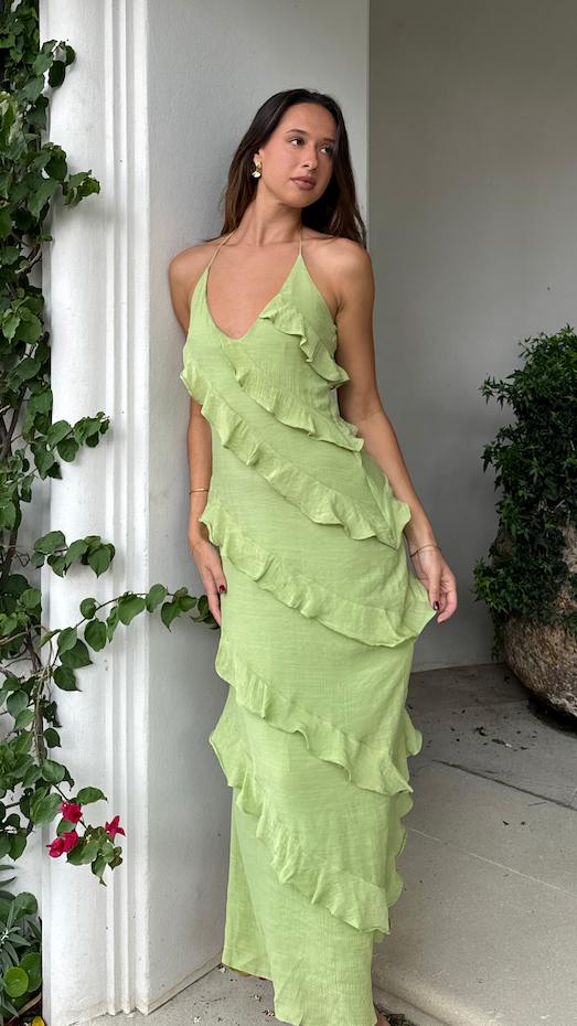 GR | Dress with playful ruffles