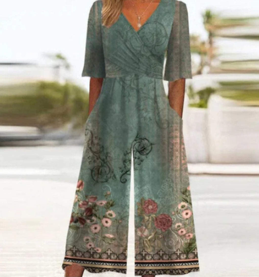 GR | Cross Neck Jumpsuit for Women
