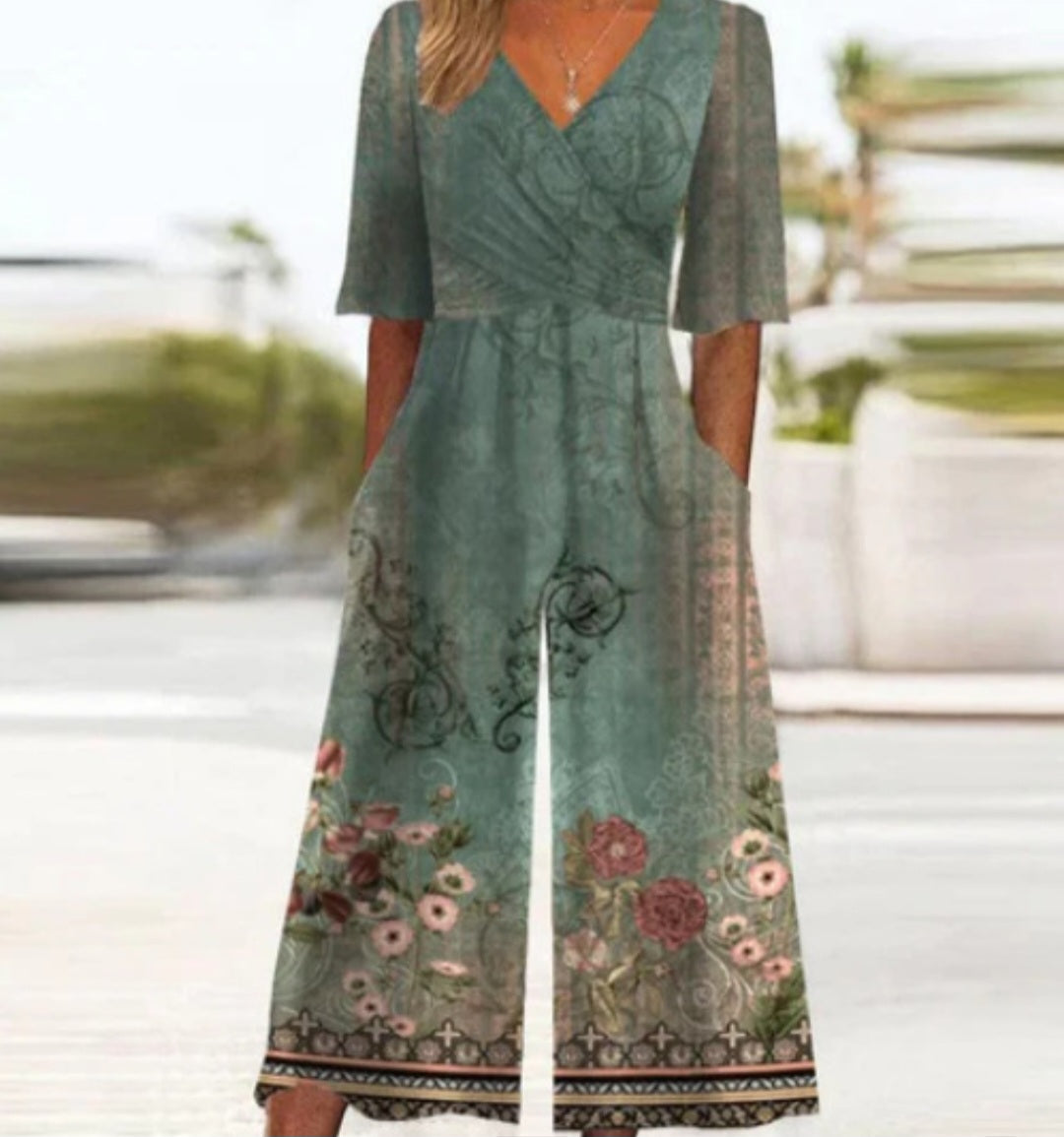 GR | Cross Neck Jumpsuit for Women