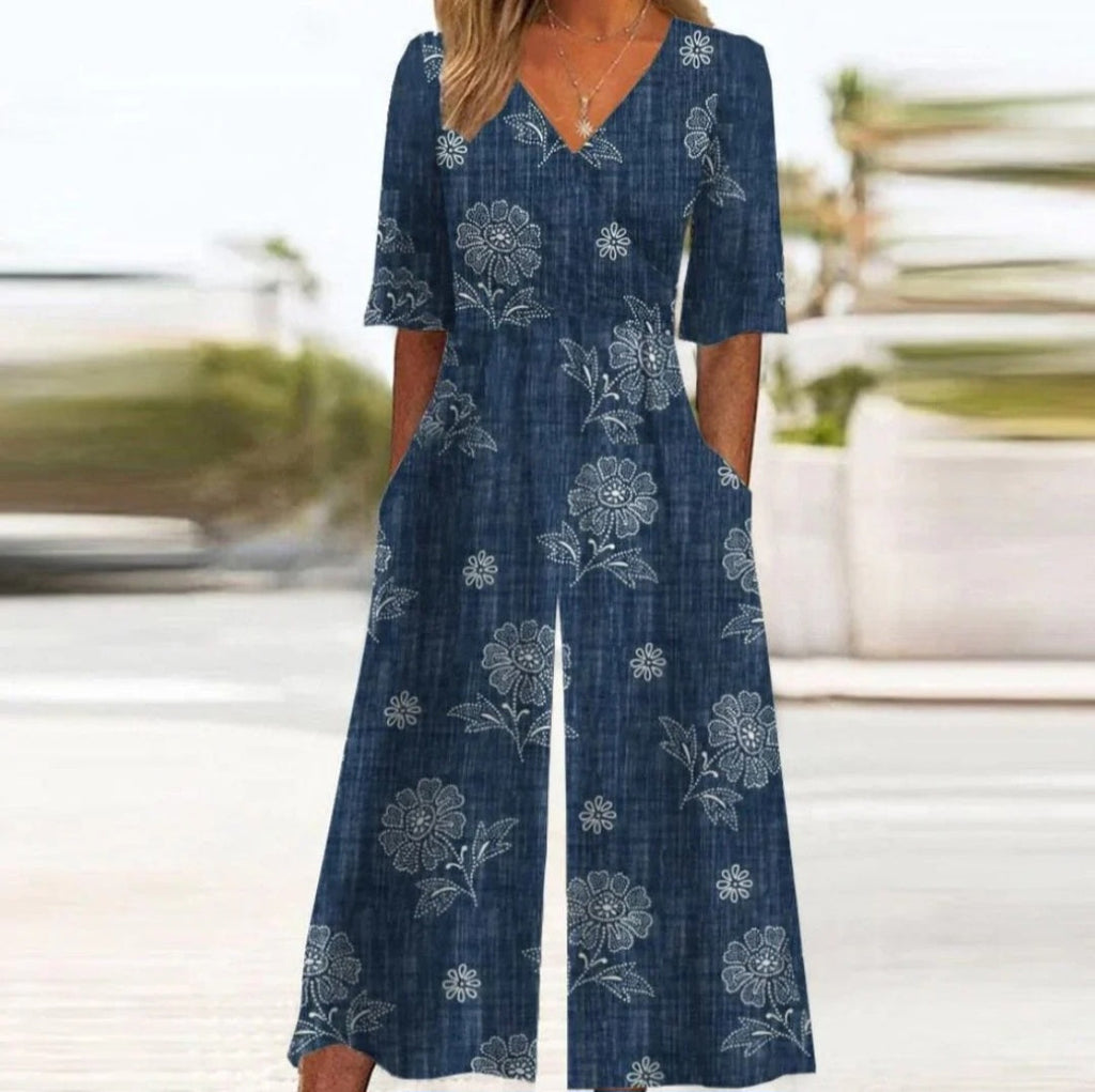 GR | Cross Neck Jumpsuit for Women