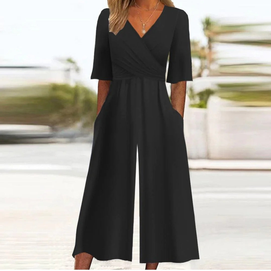 GR | Cross Neck Jumpsuit for Women