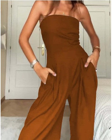 GR | Trägerloser Jumpsuit