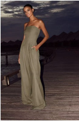 GR | Trägerloser Jumpsuit