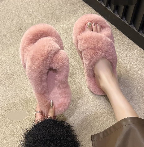 GR | Winter Fluffy Slippers with Cozy Warmth for Women