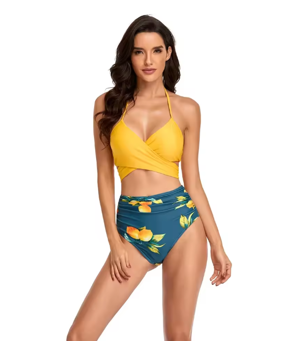 GR Bikini Set | Floral Wrap and Tie Bikini