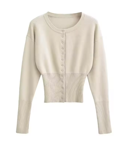 GR | Hals Langarm Cardigan