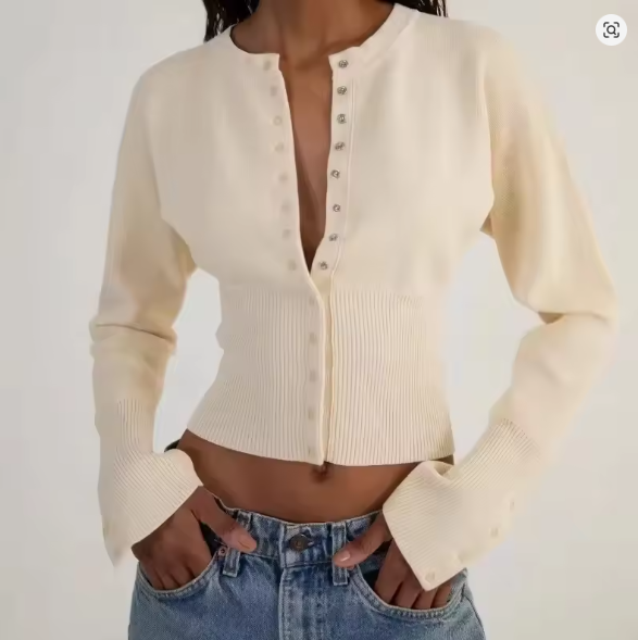 GR | Hals Langarm Cardigan