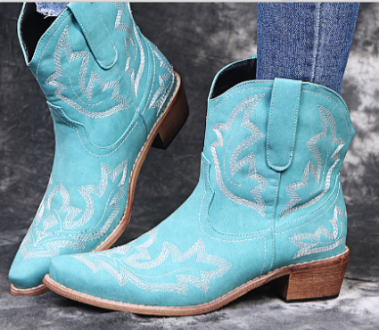 GR | Women's Western Cowboy Boots Brown