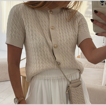 Damen Kurzarmstrickjacke GR