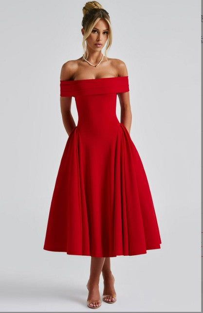 GR | Midi-Kleid Elegant Blau