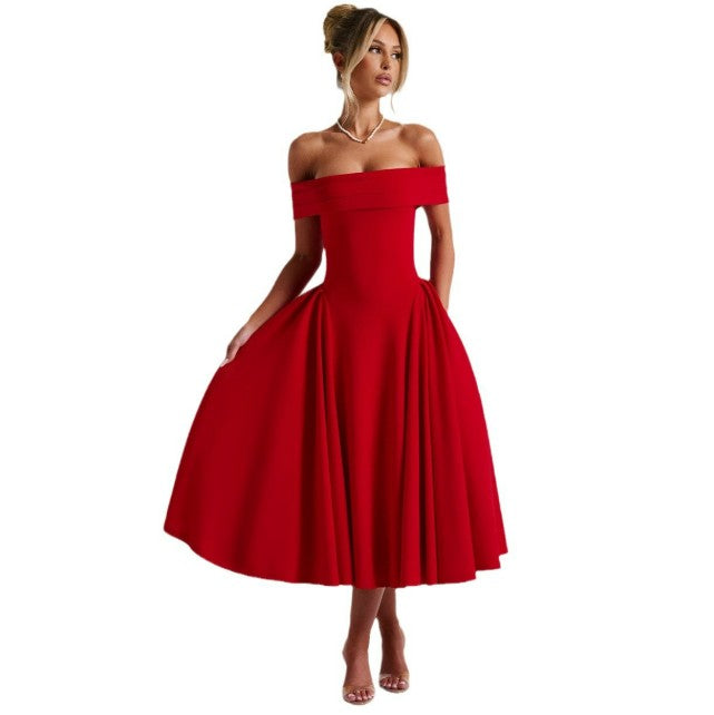 GR | Midi-Kleid Elegant Blau