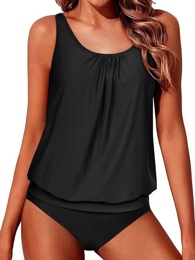 GR | Athletic Two-Piece Tankini Swimsuits for Women Tummy Control Swimsuits