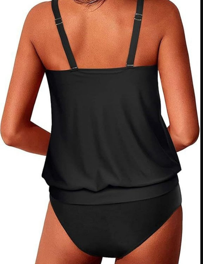GR | Athletic Two-Piece Tankini Swimsuits for Women Tummy Control Swimsuits