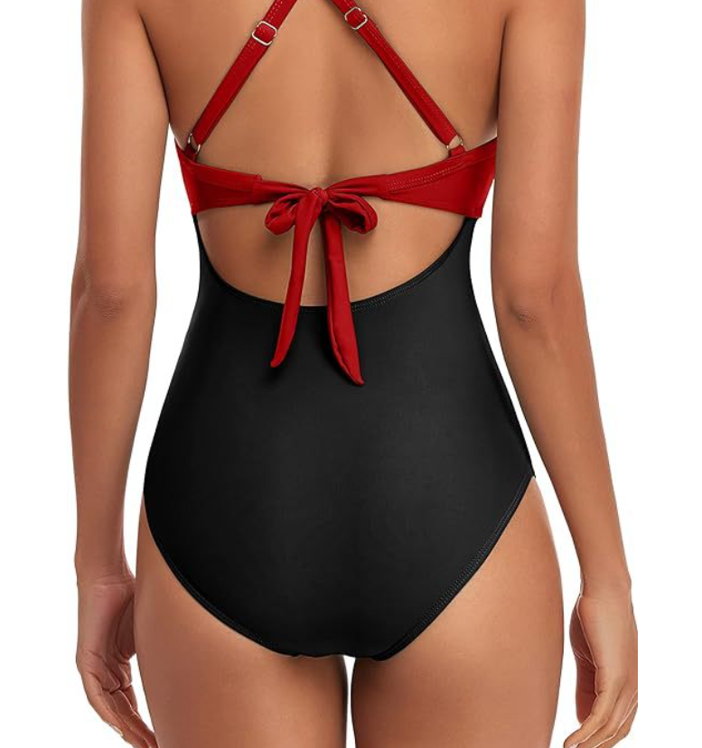 GR - Hollowed-out swimsuit