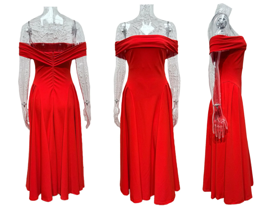 GR | Midi-Kleid Elegant Blau