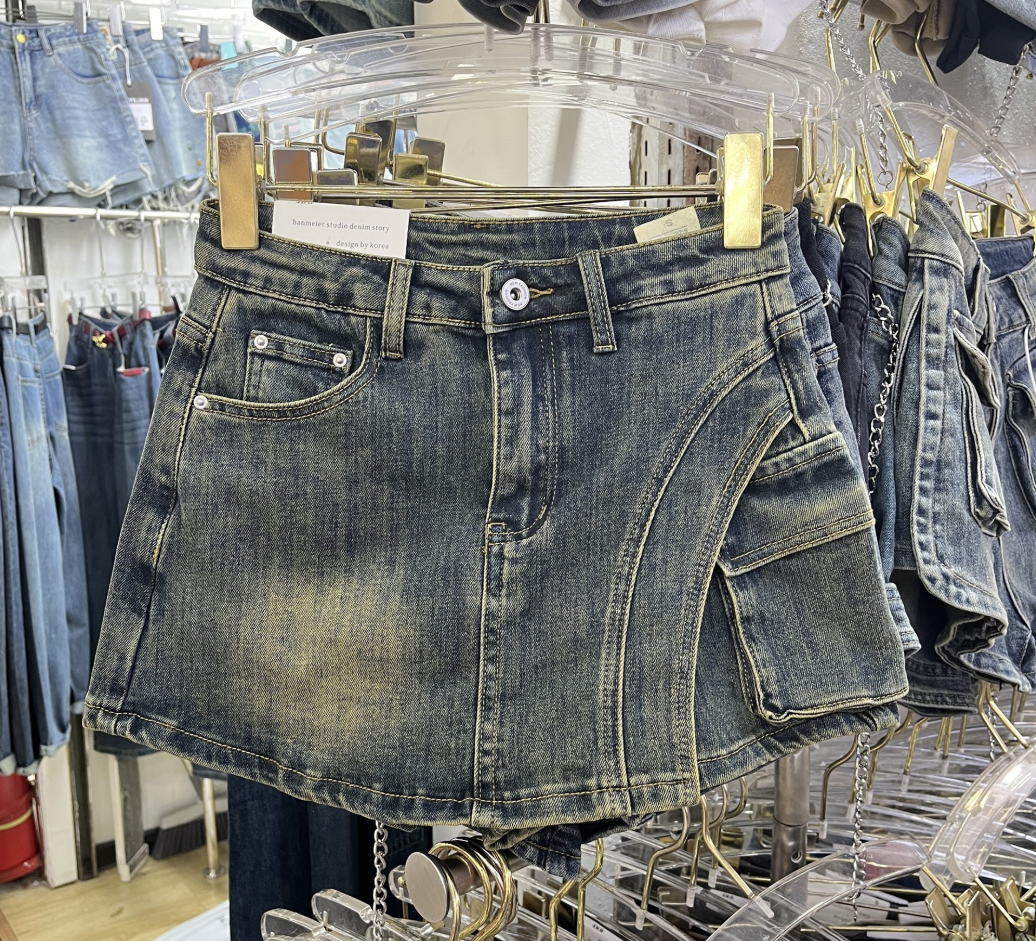 GR | Denim skort denim mini skirt