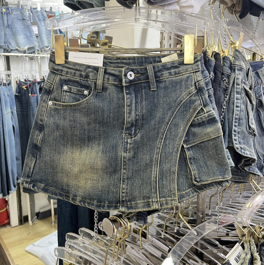 GR | Denim skort denim mini skirt