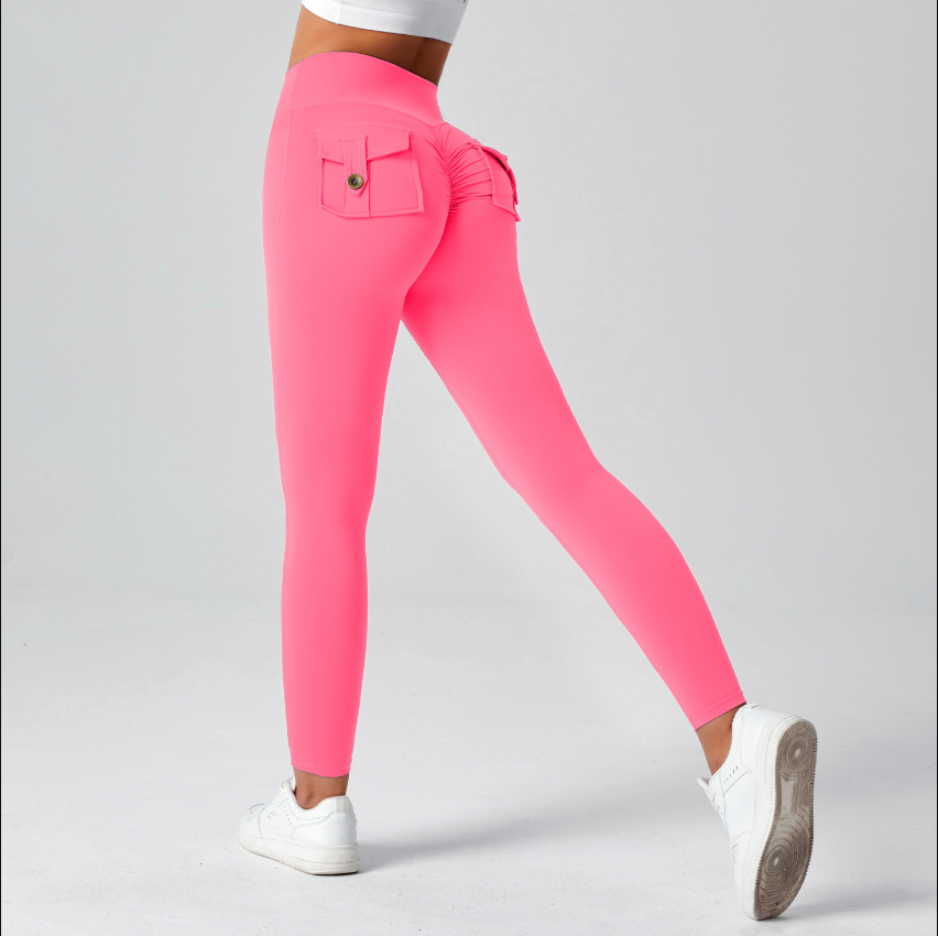 GR | High-waisted cargo leggings 