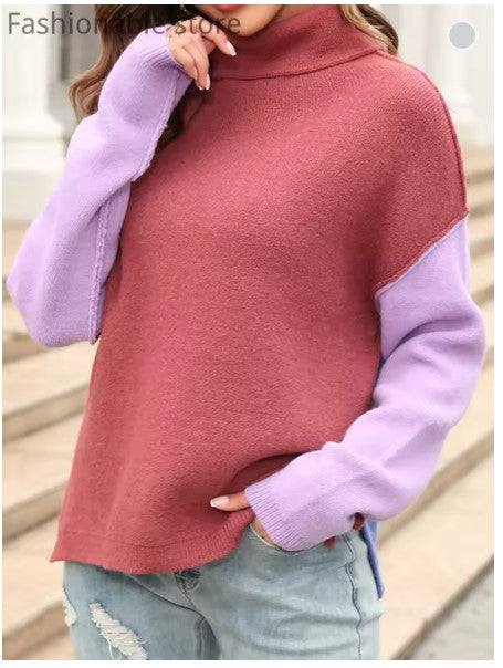 GR – Farbblockpullover im Wintertrend