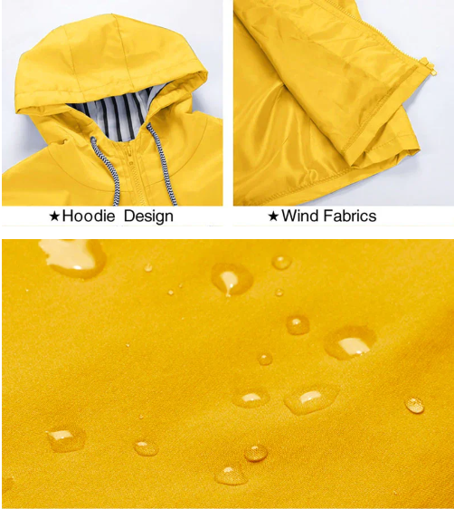 GR | Casual windproof rain jacket for women