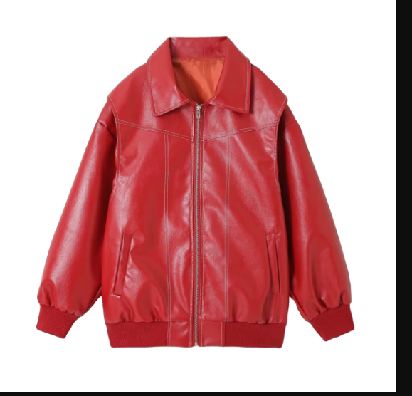 GR | Oversized leather jacket for women | Trendy and comfortable