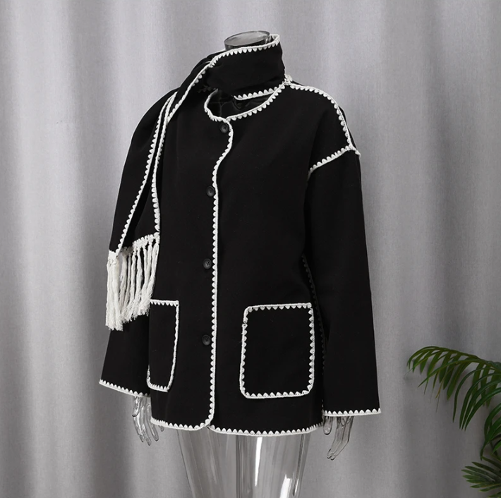 GR - Statement jacket with scarf 