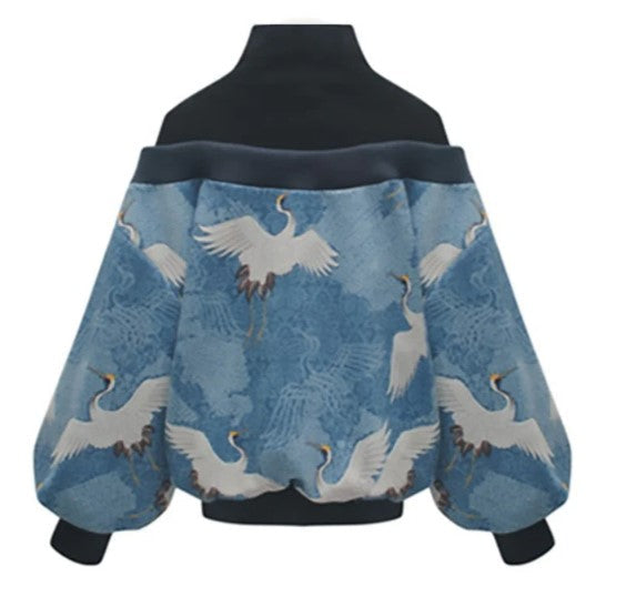 GR | Women's Sweatshirt with Puff Sleeves