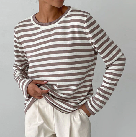 GR | Striped long-sleeved shirt