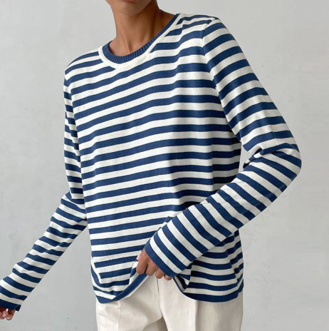 GR | Striped long-sleeved shirt